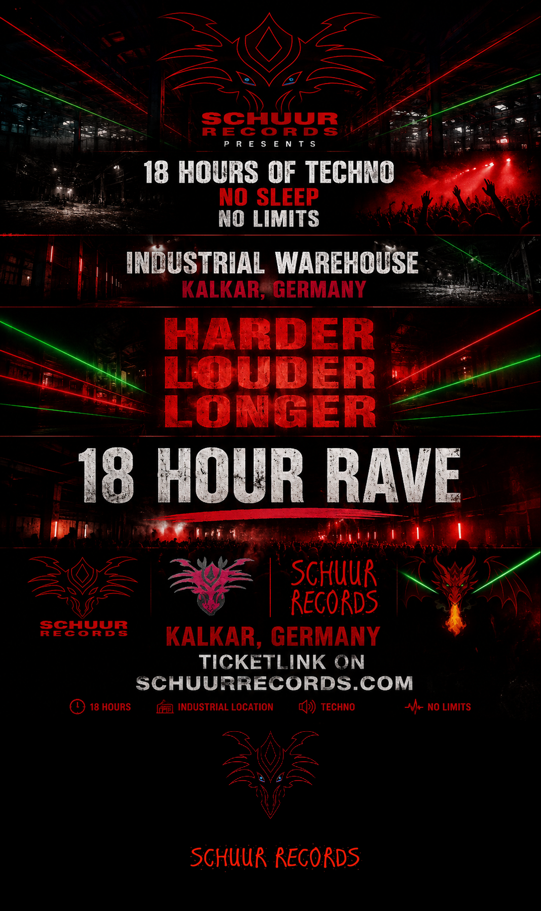 Schuur Records Party Flyer